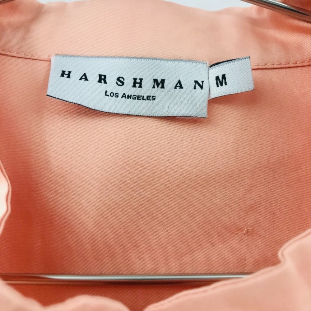 Harshman Long Sleeve Button Down Peach Size Medium - image 3